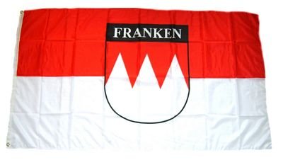 Fahne/Flagge Franken Schrift NEU 90 x 150 cm Fahnen von FahnenMax