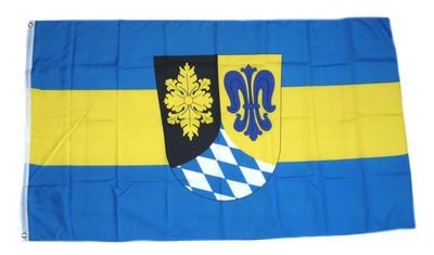 Fahne/Flagge Landkreis Unterallgäu NEU 90 x 150 cm von FahnenMax