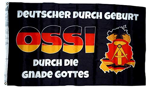 Fahne/Flagge Ossi durch die Gnade Gottes 90 x 150 cm von FahnenMax