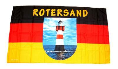 Fahne/Stockflagge Leuchtturm Roter Sand 30 x 45 cm Flagge von FahnenMax