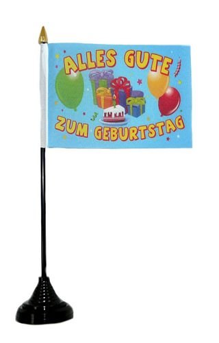 Fahne/Tischflagge Alles Gute zum Geburtstag Tischfahne Flagge von FahnenMax