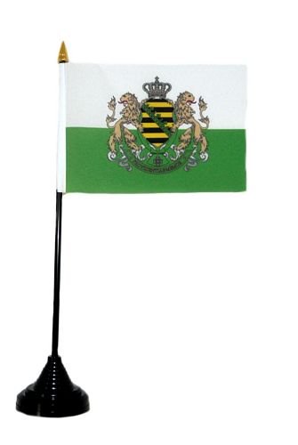 Fahne/Tischflagge Königreich Sachsen Tischfahne Flagge von FahnenMax
