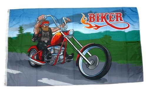 Fahne/Flagge Biker Motorrad 90 x 150 cm von FahnenMax