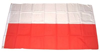 Fahne / Flagge Polen ohne Wappen NEU 150 x 250 cm von FahnenMax