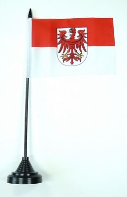 Fahne / Tischflagge Brandenburg NEU 11 x 16 cm Flaggen von FahnenMax
