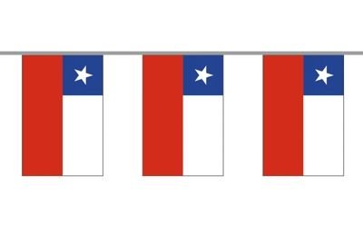 Fahnenkette Chile 6 m Fahne Flagge Flaggenkette von FahnenMax