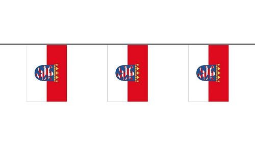Fahnenkette Hessen 6 m Fahne Flagge Flaggenkette von FahnenMax