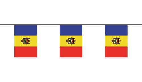 Fahnenkette Moldawien 6 m Fahne Flagge Flaggenkette von FahnenMax
