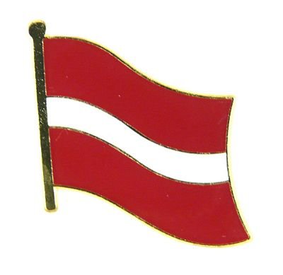 Flaggen Pin Fahne Lettland Pins NEU Anstecknadel Flagge von FahnenMax