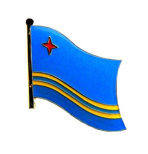 Flaggen Pin Niederlande - Aruba Fahne Flagge Anstecknadel von FahnenMax