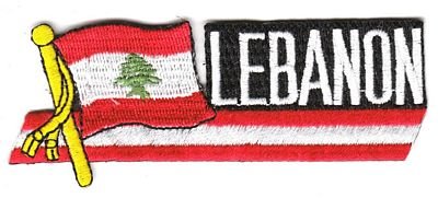 Sidekick Aufnäher Patch Libanon Fahne Flagge NEU von FahnenMax