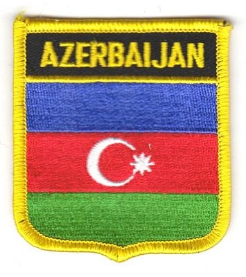 Wappen Aufnäher Patch Aserbaidschan Flagge Fahne NEU von FahnenMax