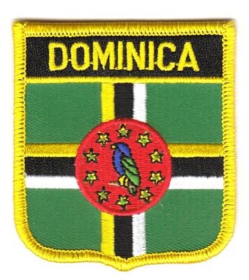 Wappen Aufnäher Patch Dominica Flagge Fahne NEU von FahnenMax