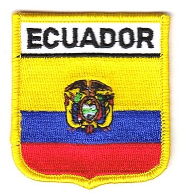 Wappen Aufnäher Patch Ecuador Flagge Fahne NEU von FahnenMax