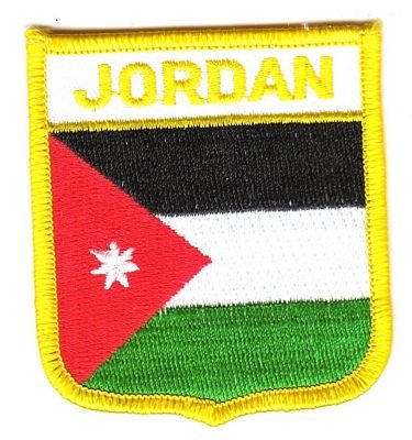 Wappen Aufnäher Patch Jordanien Flagge Fahne NEU von FahnenMax