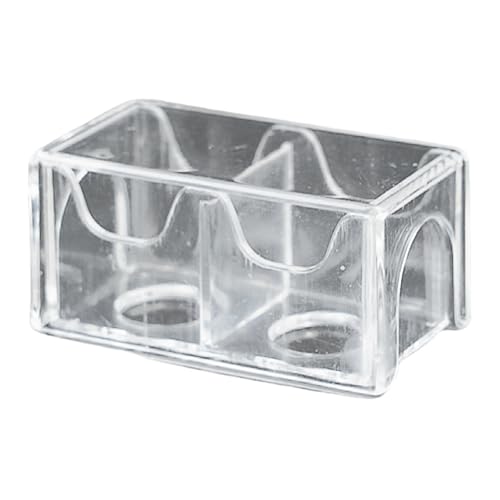 Fahoujs Acryl Billardkreidepulverbox Clear Storage Shell Storage Protective Covers Leicht Zu Verwenden Acrylkreidepulver von Fahoujs