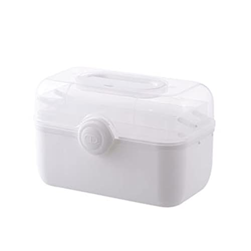 Fahoujs Aufbewahrungsbox aus Kunststoff mit Griff, Mehrzweckbox, Haushalt für Schule, Büro, Artikel, Organisationsbedarf, Kunststoff, Medizin-Aufbewahrungsbox von Fahoujs