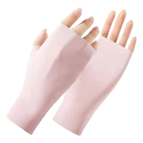 Fahoujs Frauen Sonnenschutzhandschuhe Seide Langes Dünnes Antrieb Elektrofahrzeug Reiten Touchbildschirme Dauerhafter Sonnenschandeiseide Atmungsaktive Handschuhe von Fahoujs