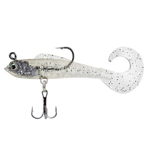 Fischerei Köder Künstliche Sinkende Swimbait Locken Schwanz Jigs Weiche Köder Fischereiköder Für Süßwasser Und Salzwasser Weiche Schwimbait Tail Fischköder Mit Haken von Fahoujs