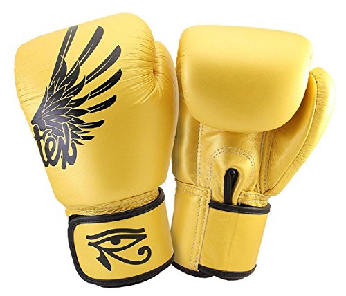 FAIRTEX Muay Thai Kickboxhandschuhe Falcon Gold BGV1 Größe 8 10 12 14 16 14 16 14 oz (14 oz) von Fairtex