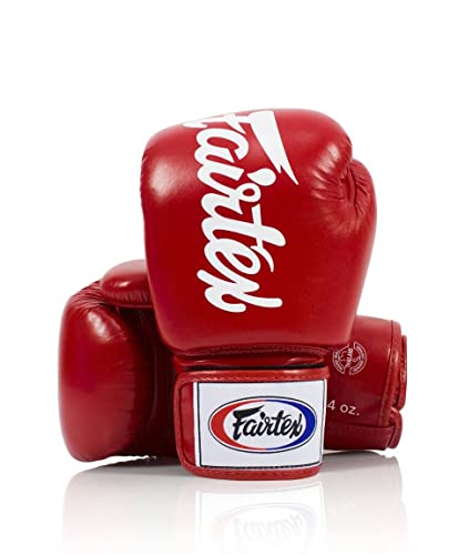 Fairtex BGV19 Deluxe Tight-Fit Gloves (Red, 12 oz) von Fairtex