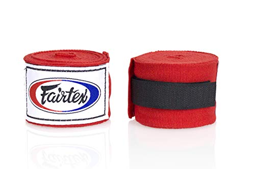 Fairtex Boxbandagen HW2: Komfort und Stil für Jeden Kämpfer! Schütze Bandage Handgelenk und Knöchel mit Eleganz, in Verschiedenen Längen und Farben Erhältlich(Rot-120) von Fairtex