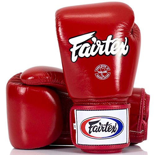Fairtex Boxhandschuhe, BGV-1, rot, Boxing Gloves MMA Muay Thai Thaiboxen Size 12 Oz von Fairtex