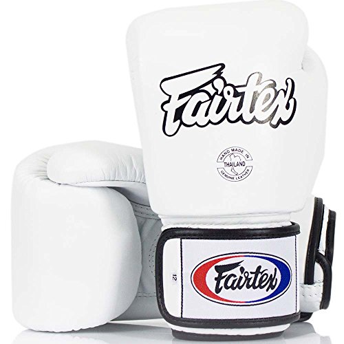 Fairtex Boxhandschuhe, BGV-1, weiß, Boxing Gloves MMA Muay Thai Thaiboxen Size 10 Oz von Fairtex