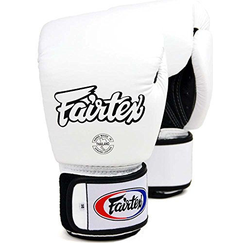 Fairtex Boxhandschuhe, BGV-1 AIR, weiß, Boxing Gloves MMA Muay Thai Thaiboxen Size 10 Oz von Fairtex