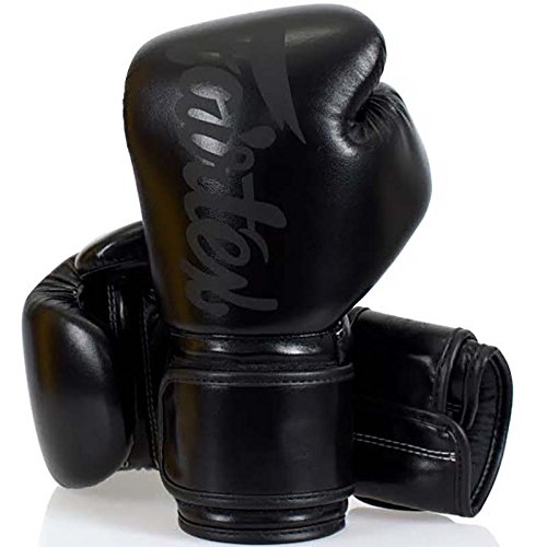 Fairtex Boxhandschuhe, BGV-14, schwarz-matt, Boxing Gloves, Muay Thai Size 12 Oz von Fairtex