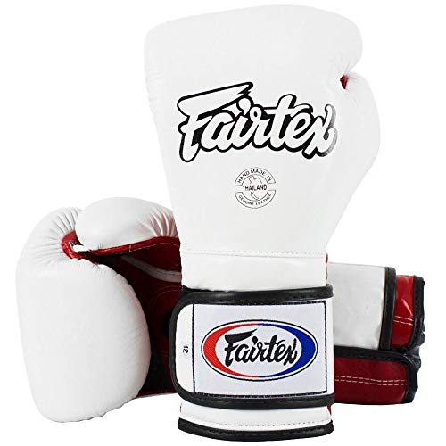 Fairtex Boxhandschuhe, BGV9, weiß-rot Größe 10 Oz von Fairtex