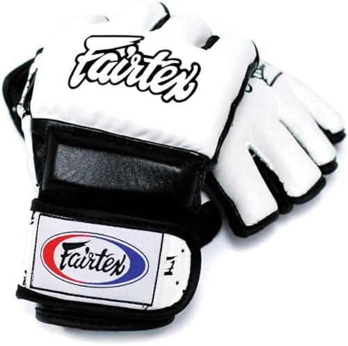 Fairtex FGV17 Super Sparring Grappling MMA Gloves (White/Black, XLarge) von Fairtex