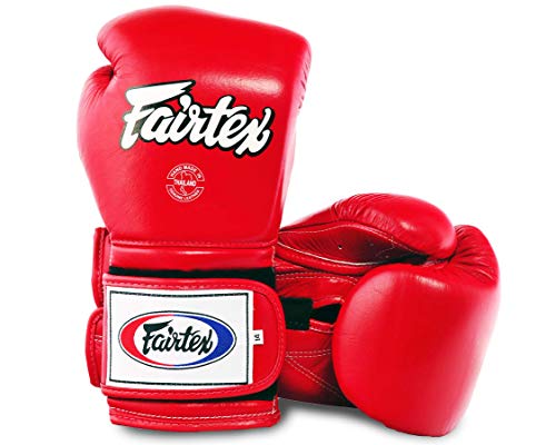 Fairtex Heavy Hitter's Boxhandschuh - Mexican Style (BGV9), rot, 14 Unzen von Fairtex