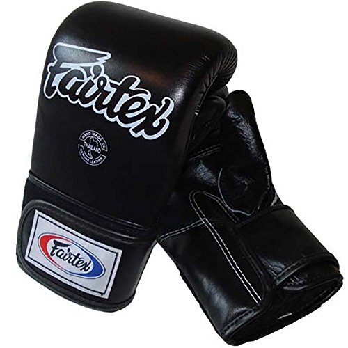 Fairtex Sandsackhandschuhe, TGT7, schwarz, Bag Mitts Boxing Gloves Muay Thai MMA Größe M von Fairtex