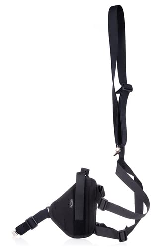 Basic Multifit Nylon Single horizontal Shoulder Holster with Security Strap Right Hander Compact von Falco Holsters