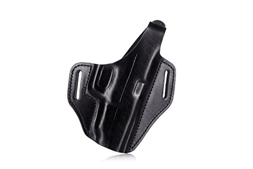 Multifit OWB Pancake Leather Holster with Thumb Break Black, Right Hand, Size 2219 von FALCO