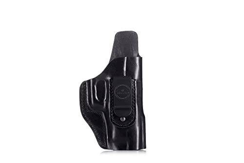 Multifit Open-top IWB Leather Holster with Steel Clip 1.5" Black, Right Hand, Size 2209 von FALCO