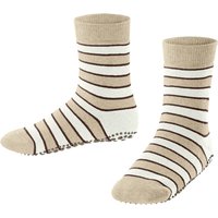 FALKE Simple Stripes Socken Kinder sand melange 23-26 von Falke