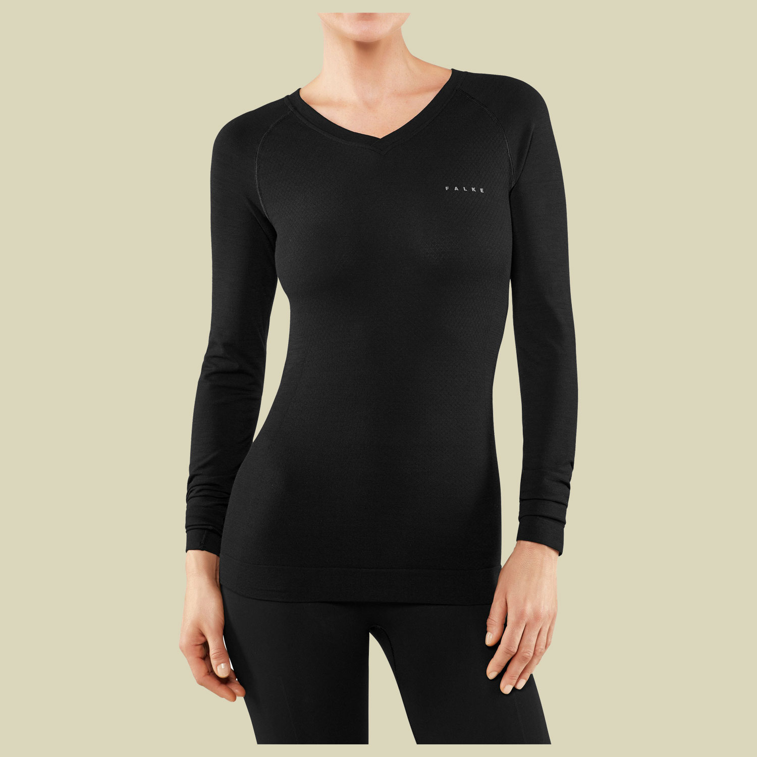 Falke Wool-Tech Light LS Shirt Women Damen Funktionsunterhemd Größe L  black von Falke