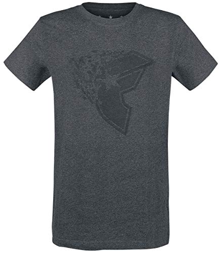 Merchcode Herren Blasted T-Shirt, Charcoal, XXL von Urban Classics