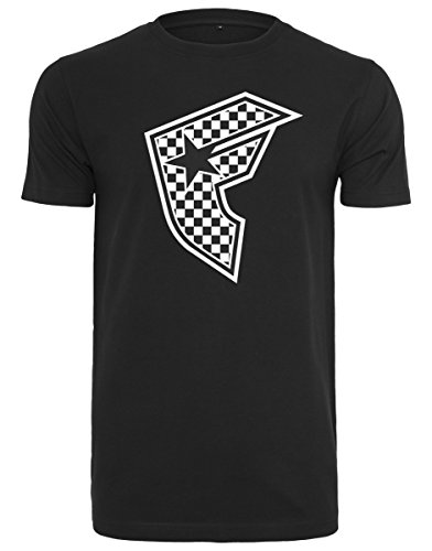 Merchcode Herren FA038-Checker Badge Tee T-Shirt, Black, XL von Merchcode