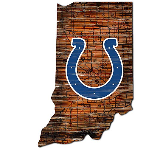 NFL Kansas City Chiefs Unisex Kansas City Chiefs Mini Roadmap State Schild, Team-Farbe, 30,5 cm von Fan Creations