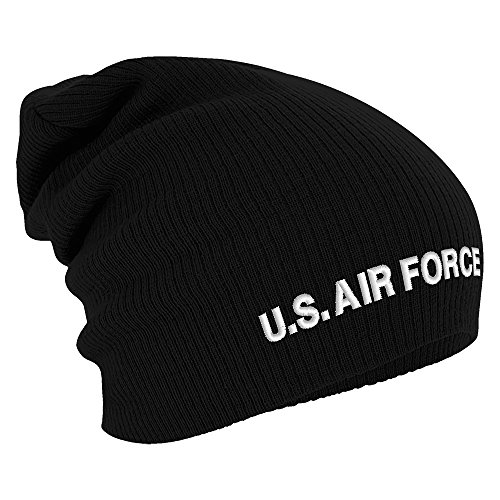 Fan-O-Menal Textilien Longbeanie Slouch-Beanie Mütze US Airforce 54803 Farbe schwarz von Fan-O-Menal Textilien