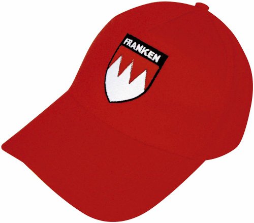 Baseballcap mit Einstickung - Franken Wappen - 68071 versch. Farben Farbe rot von Fan-O-Menal
