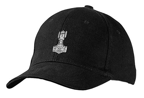 Fan-O-Menal Baseballcap mit Stick - Thorhammer - 68457 schwarz - Cap Kappe Baumwollcap von Fan-O-Menal