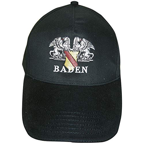 Fan-O-Menal Baseballcap mit Stick - Wappen Baden - 68093 schwarz von Fan-O-Menal