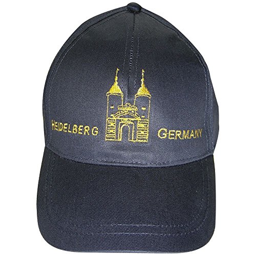 Fan-O-Menal Cap - Schirmmütze Bestickt - Heidelberg Dom Germany - 68860 schwarz - Baumwollcap Cappy Baseballcap Hut von Fan-O-Menal
