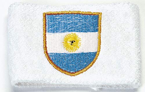 Fan-O-Menal Pulswärmer - Argentinien - 56562 - Schweißband weiiß von Fan-O-Menal