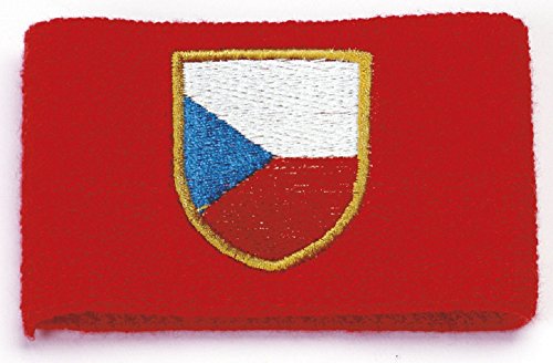 Fan-O-Menal Pulswärmer - Tschechien - 56552 - Frottee-Schweißband rot von Fan-O-Menal