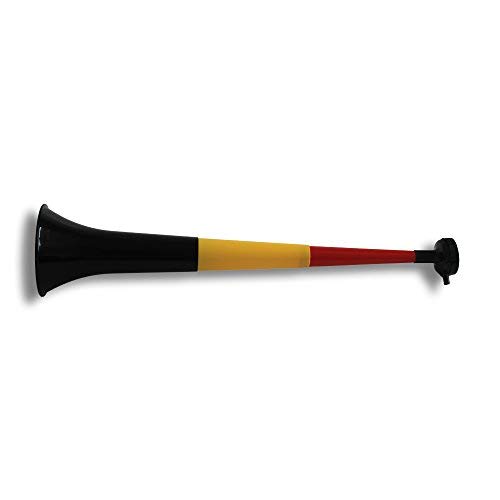 Vuvuzela Horn Fan-Trompete Fussball versch. Länderfarben - Gesamtlänge ca. 55cm - 4teilig Belgien von Fan-O-Menal